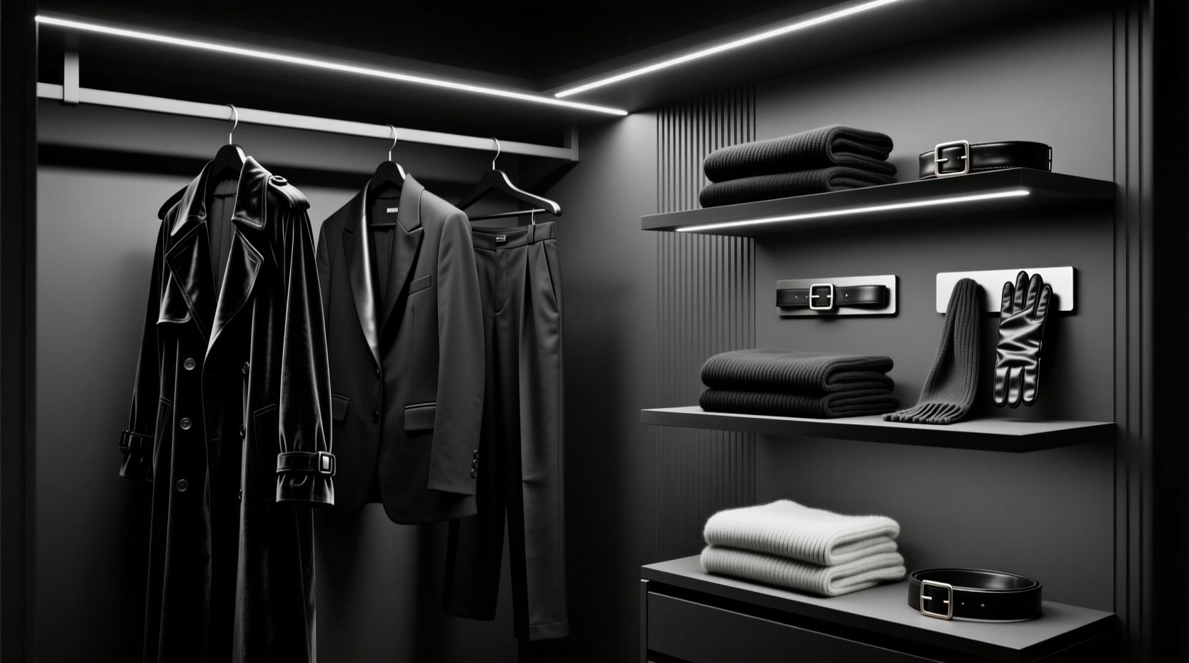 black closet organization tips