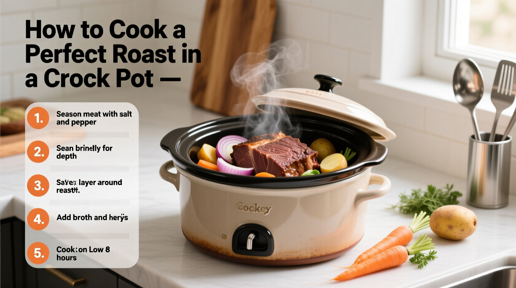 how do i cook a roast in a crock pot