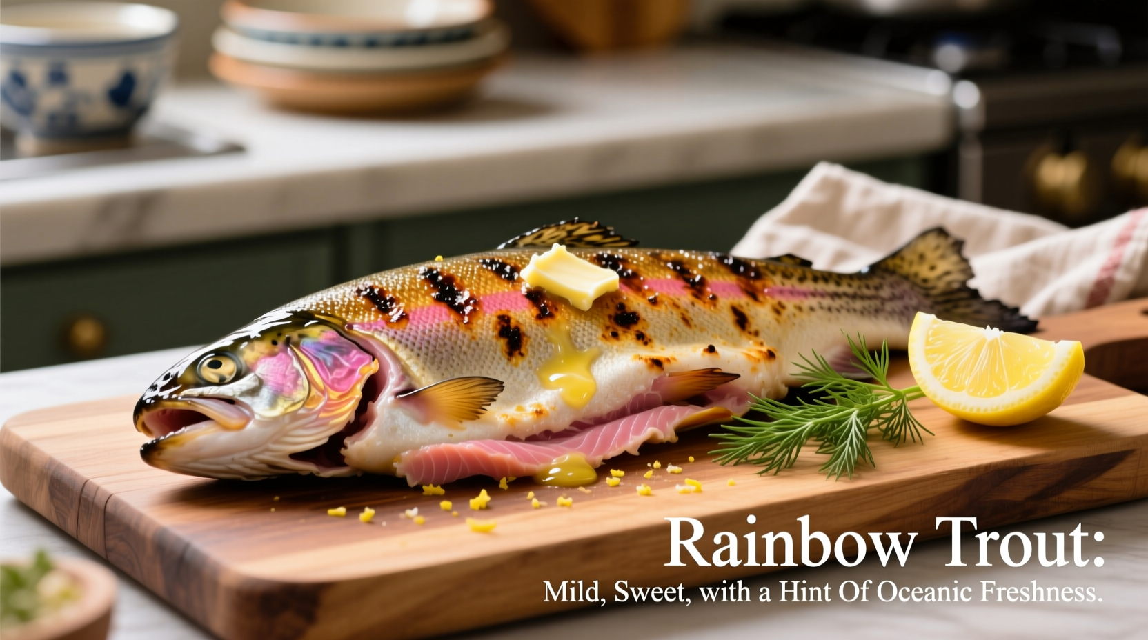 what does rainbow trout taste like