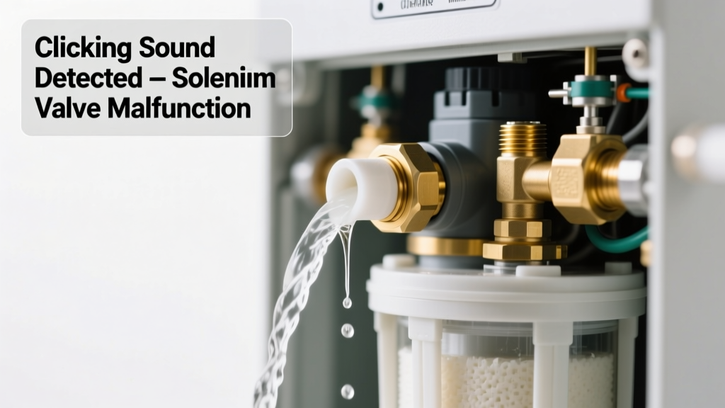 Water Softener Salty Water Making Clicking Sound: Quick Diagnosis