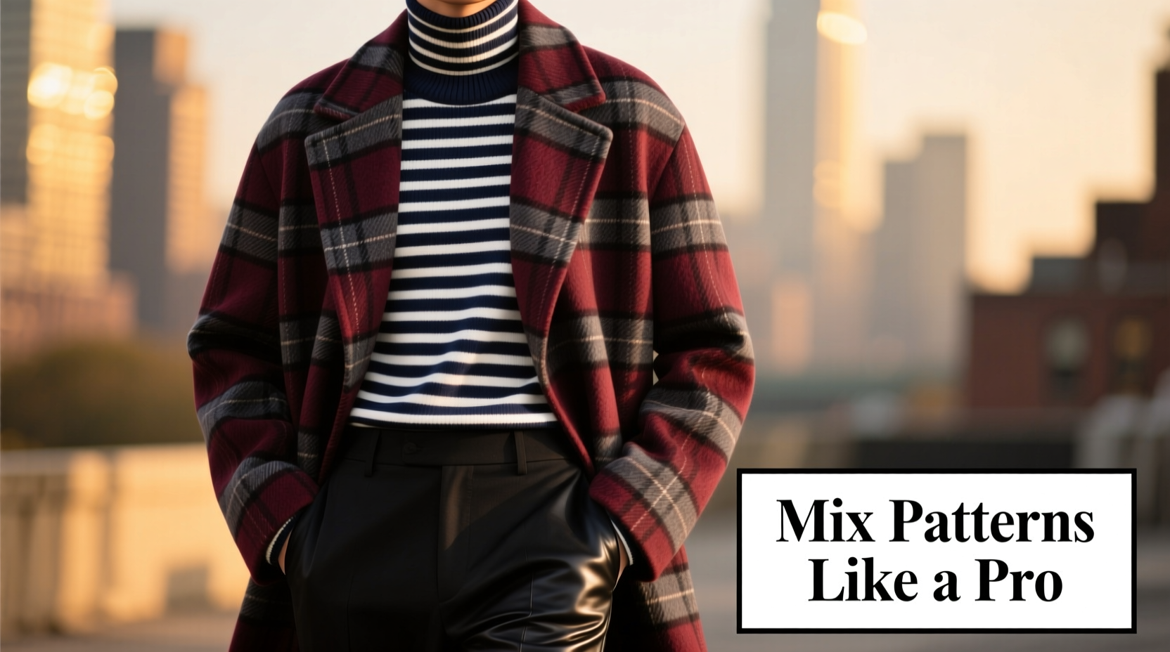 how to mix patterns like plaids and stripes without clashing
