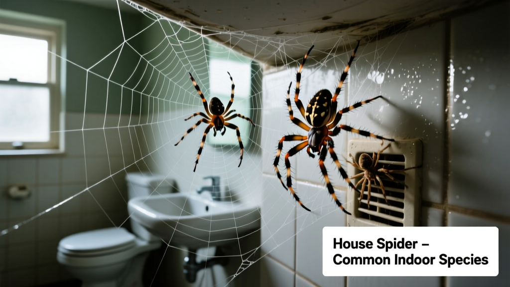 House Spiders in the Bathroom: Identification & Control