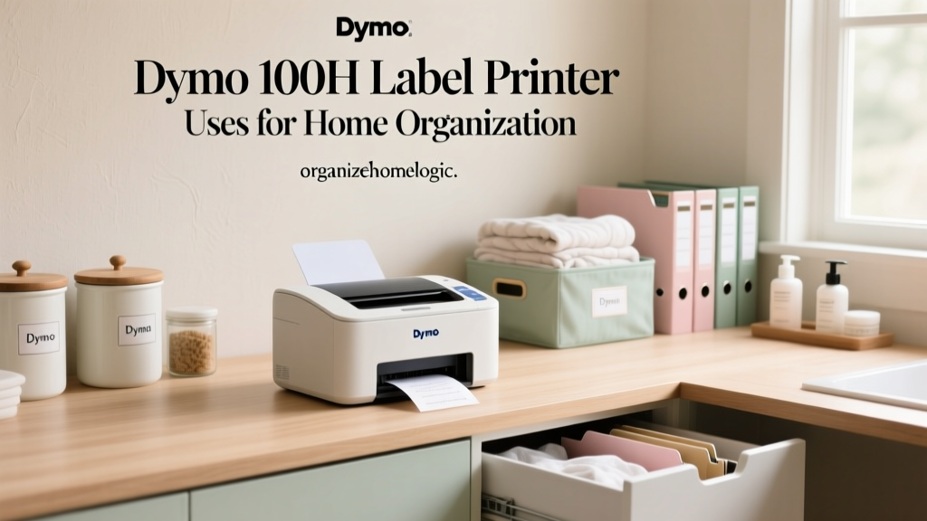 Dymo 100H Label Printer Uses for Home Organization