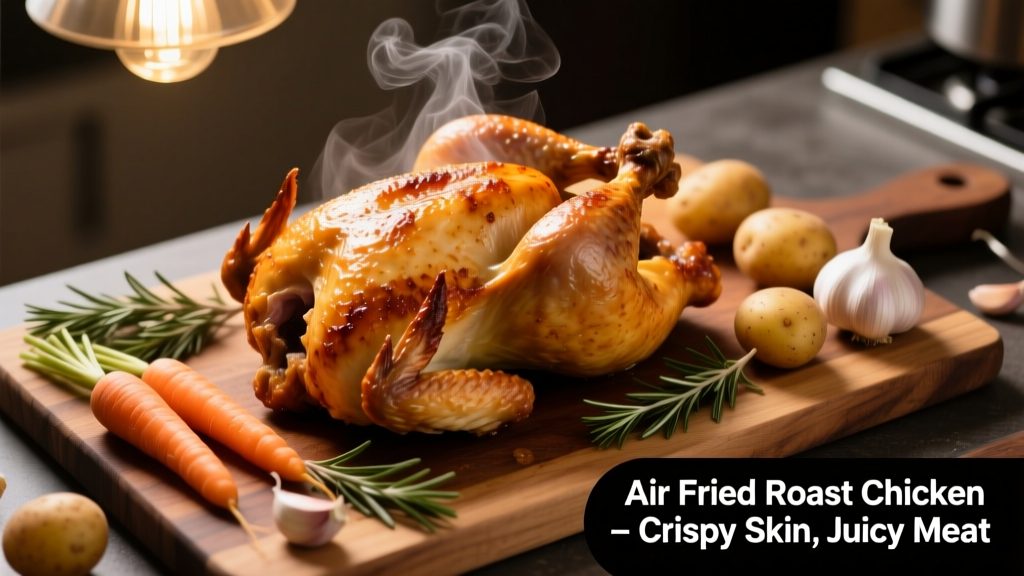 Air Fried Roast Chicken: Crispy Skin, Juicy Meat