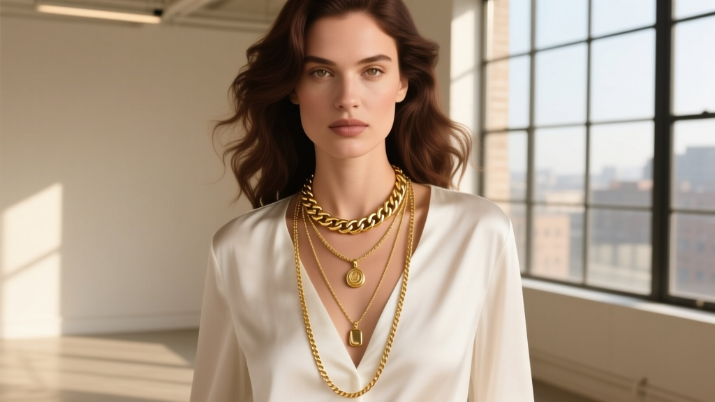How to Layer Gold Necklaces Without Tangling