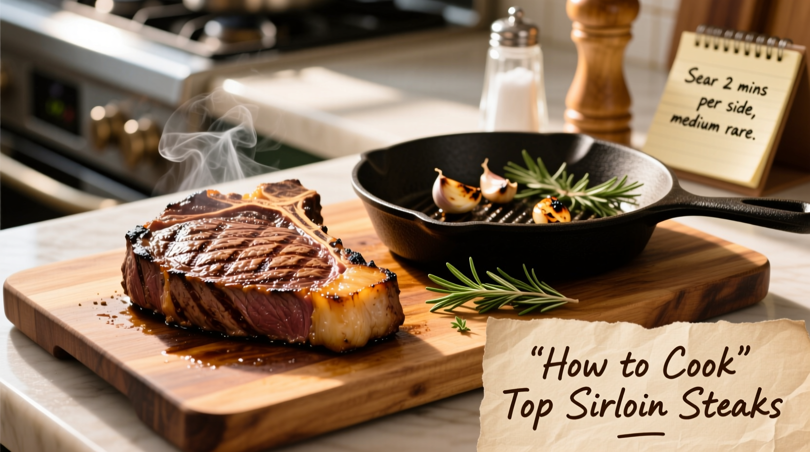 how to cook top sirloin steaks