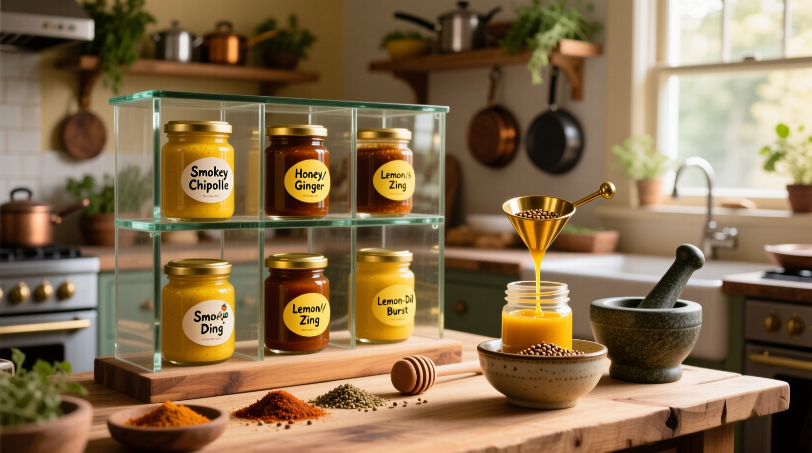 make your own mustard for customized flavors and great