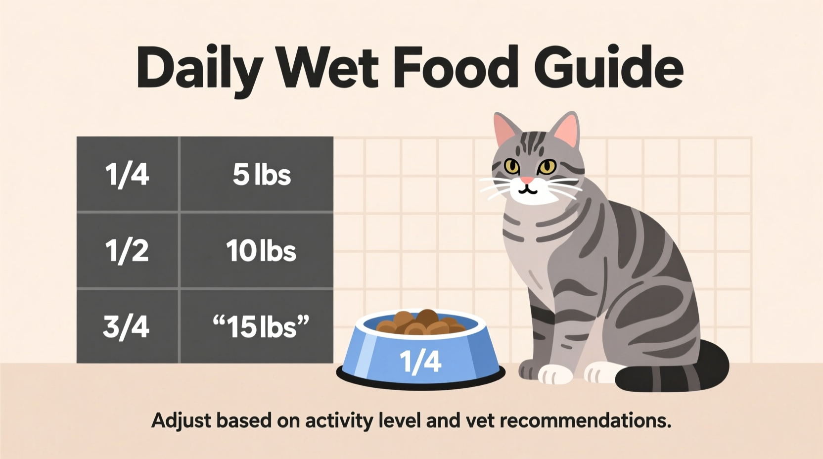 how much wet food to feed cat