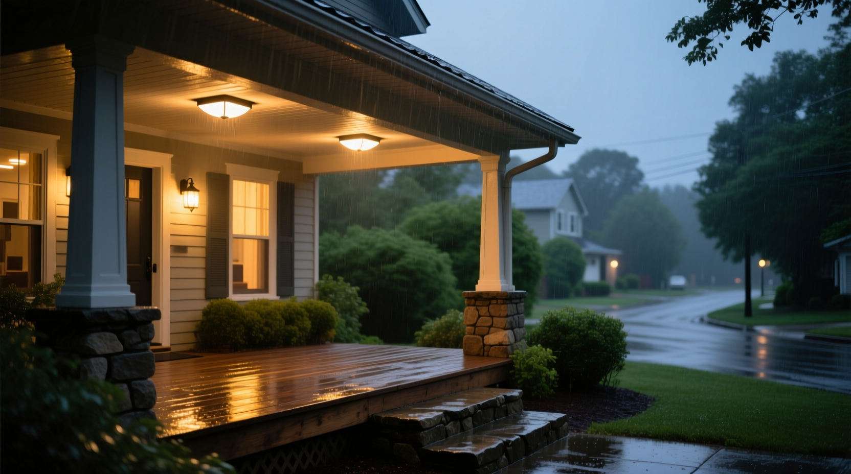 can you use indoor lights outside if theyre covered by eaves
