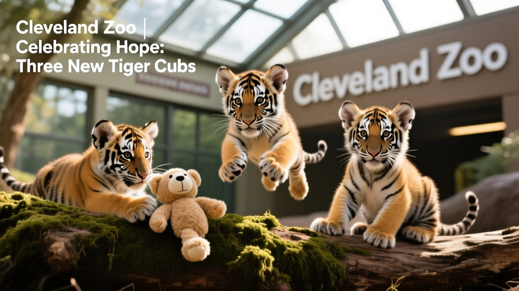 Cleveland Zoo Celebrates Debut of 3 Endangered Tiger Cubs—and They Are So Dang Cute
