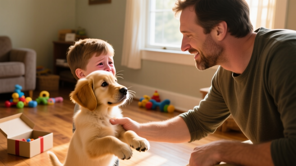 Dad Gifts Son the Puppy He Always Wanted—But Here’s the Teary Twist