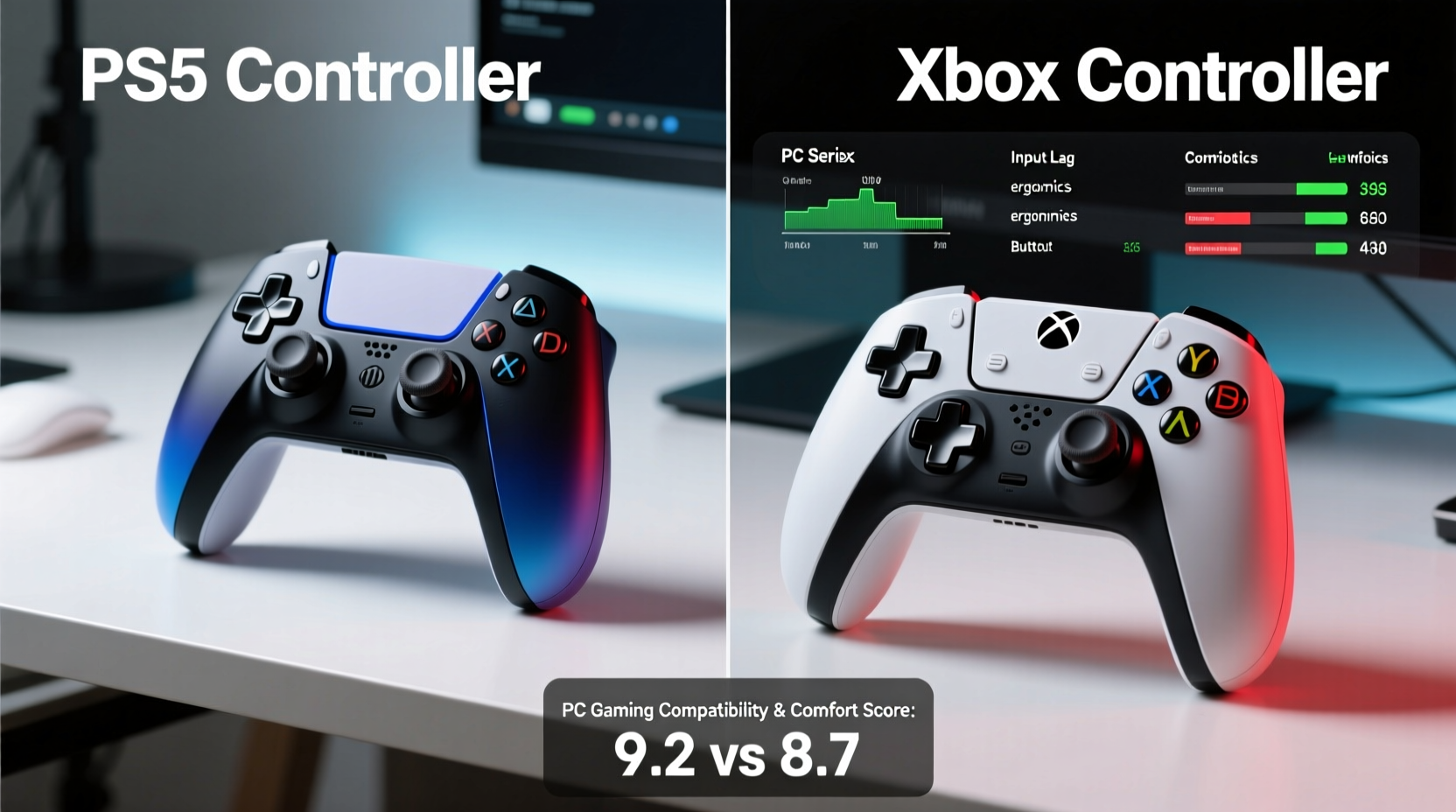 ps5 controller vs xbox controller for pc gaming compatibility and comfort