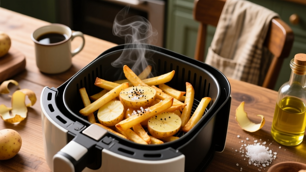 Crispy Frozen Fries in Air Fryer (Every Time!)