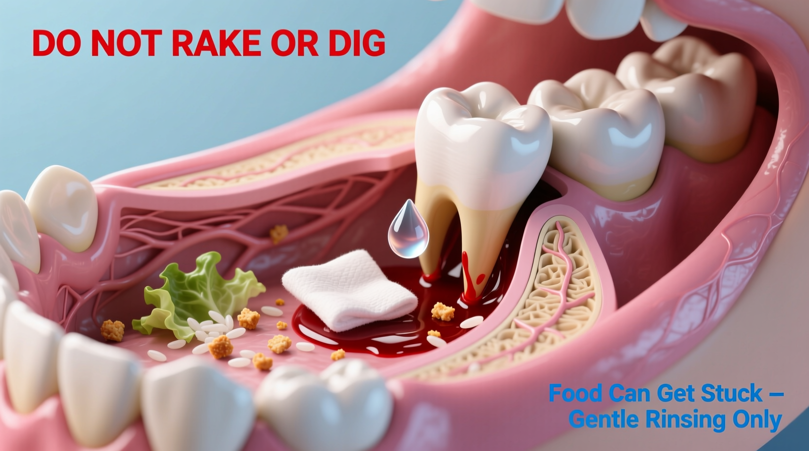 How to Safely Remove Food From Wisdom Teeth Holes