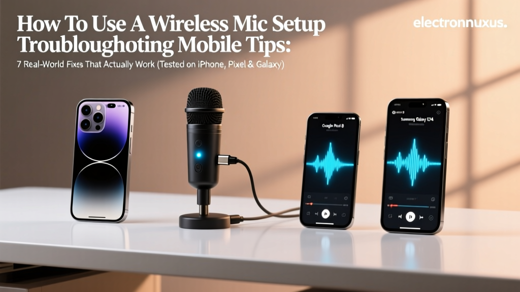 How To Use A Wireless Mic Setup Troubleshooting Mobile Tips: 7 Real-World Fixes That Actually Work (Tested on iPhone, Pixel & Galaxy)