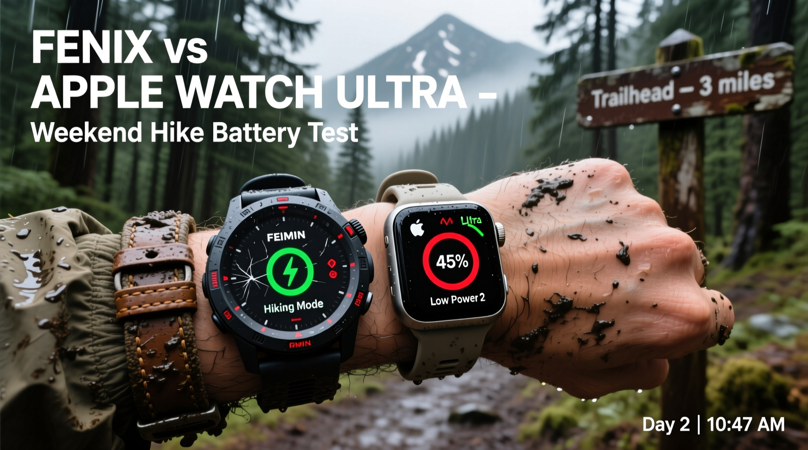 garmin fenix vs apple watch ultra which tracker actually lasts through a weekend hike