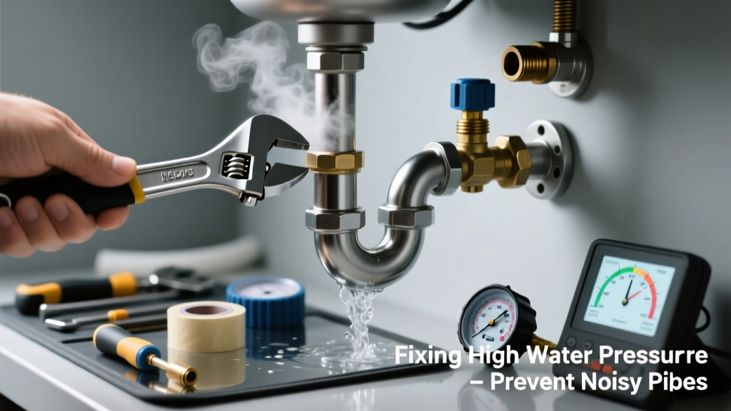 Fixing High Water Pressure Causing Noisy Pipes
