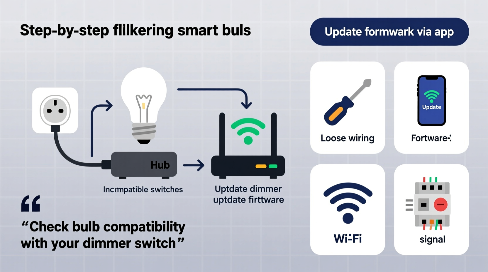 how to fix flickering smart bulbs without calling an electrician