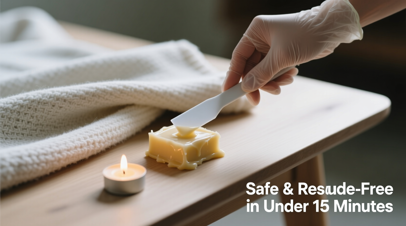 how to remove candle wax from cotton throw blankets