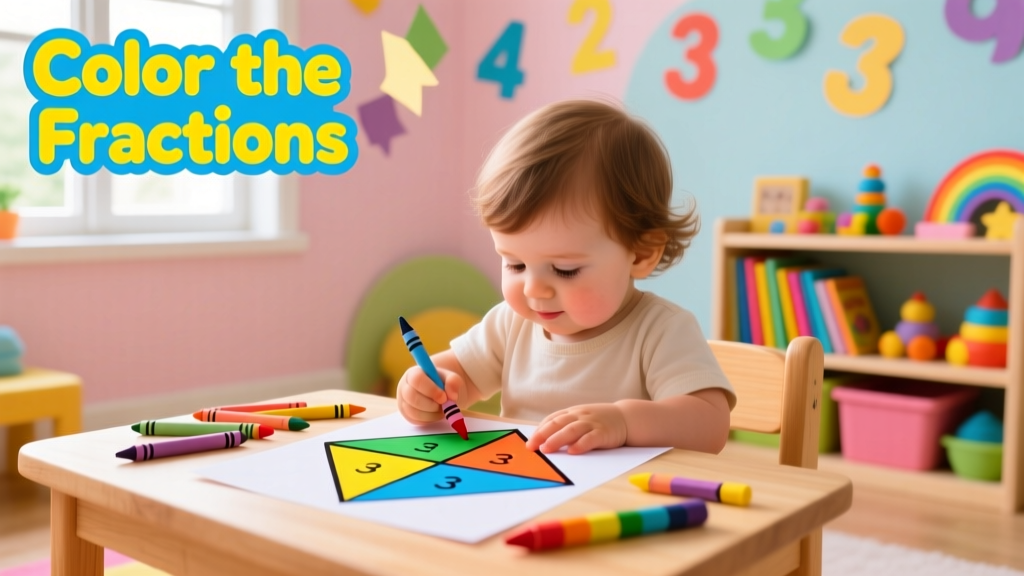 Color the Fractions: A Research-Backed, Play-Based Approach to Early Fraction Literacy for Toddlers and Preschoolers