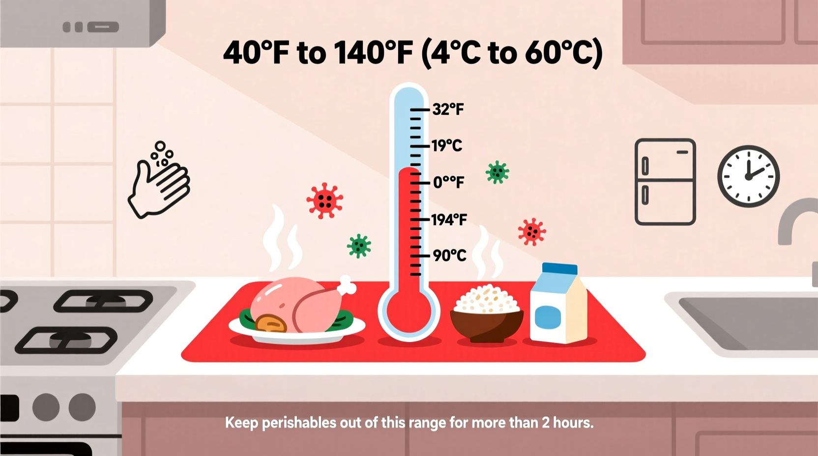 what is the temperature danger zone for food