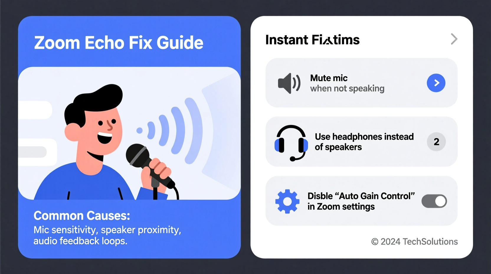 why does zoom echo during meetings and how to fix it instantly