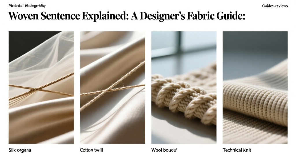 Woven Sentence Explained: A Designer’s Fabric Guide