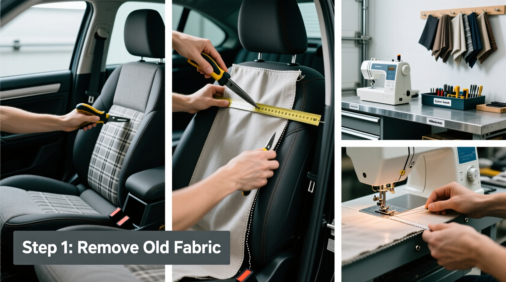 how to reupholster car seats