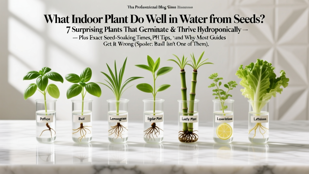 Indoor Plants That Grow in Water from Seeds (2026)