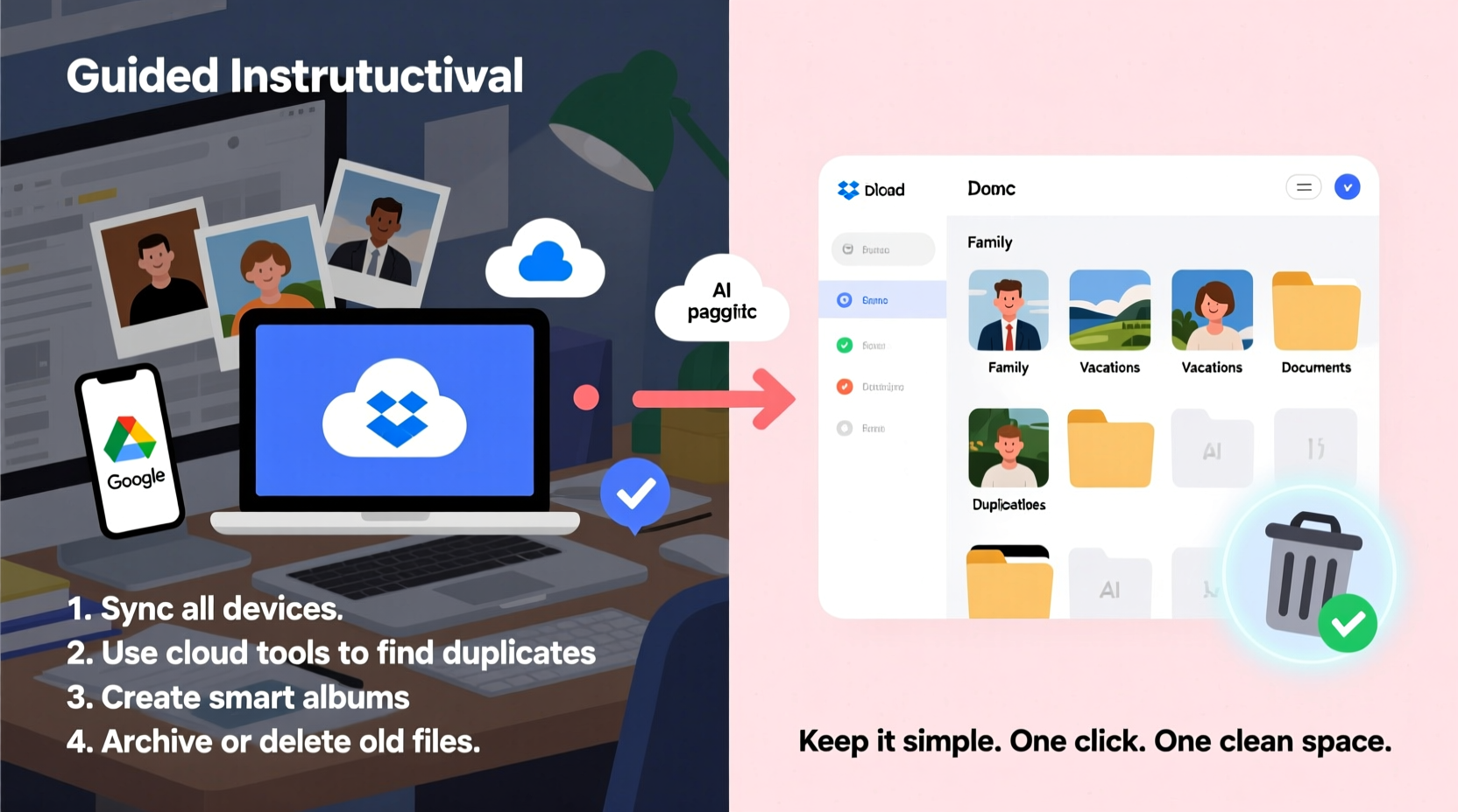 how to declutter digital photos across devices and cloud storage