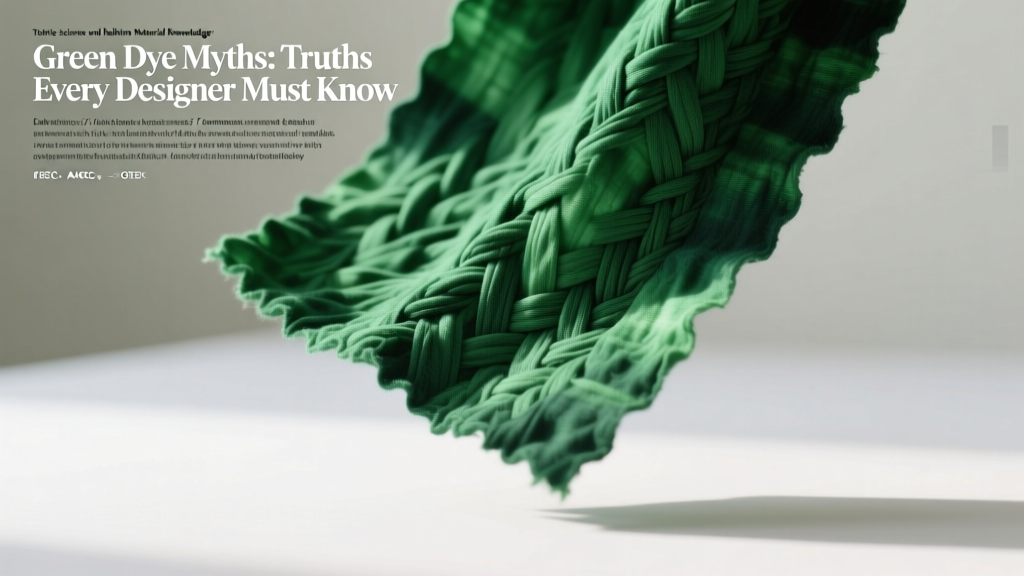 Green Dye Myths: Truths Every Designer Must Know