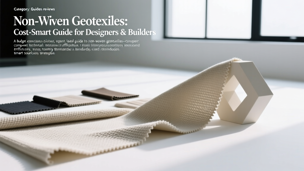Non Woven Geotextiles: Cost-Smart Guide for Designers & Builders