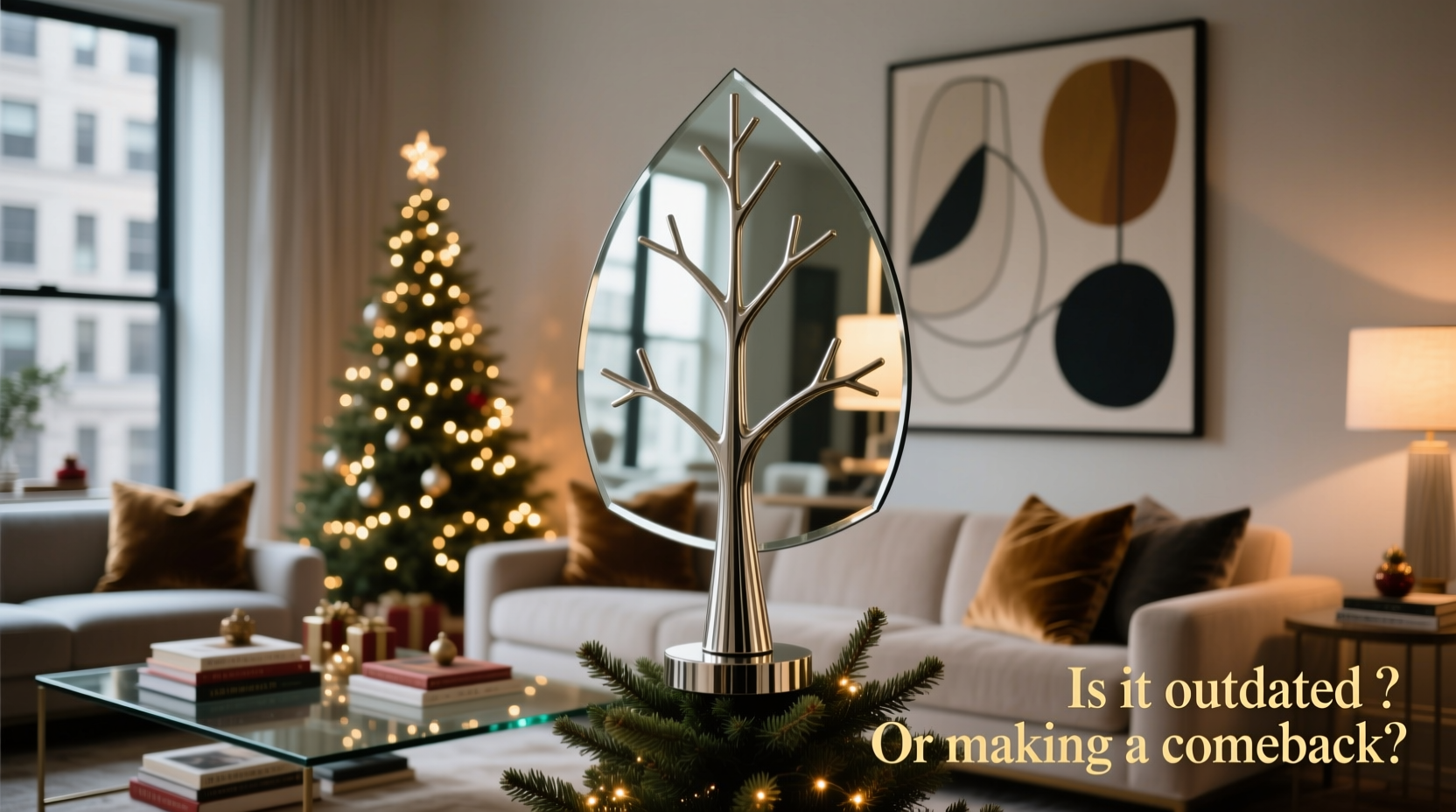 is a mirrored tree topper outdated or making a comeback