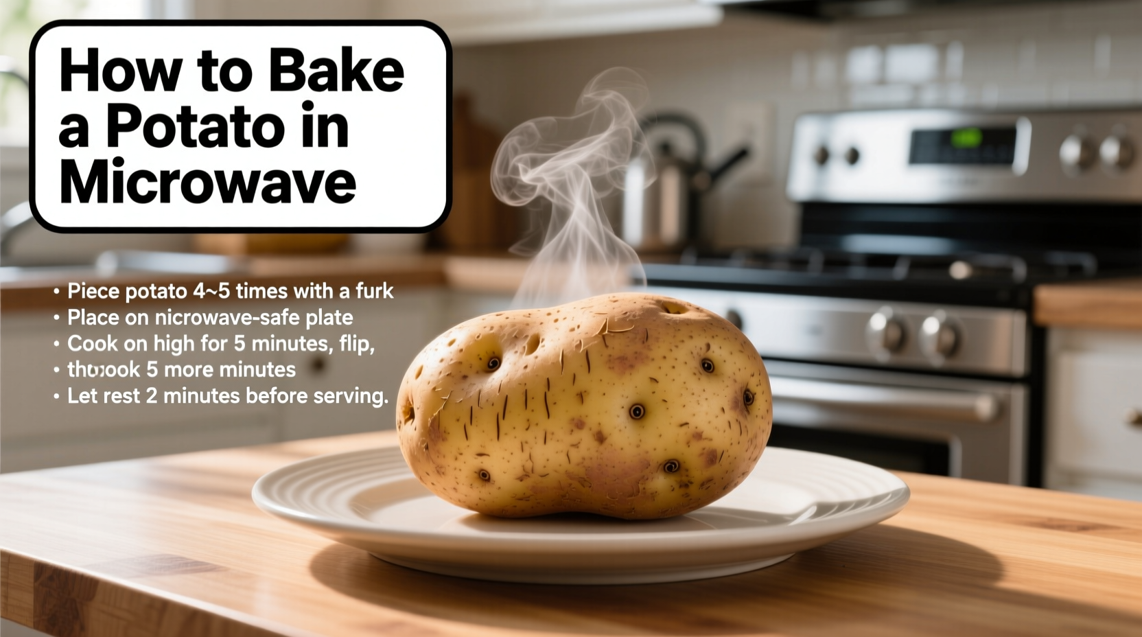 Microwave Baked Potato: 5-Minute Perfect Method