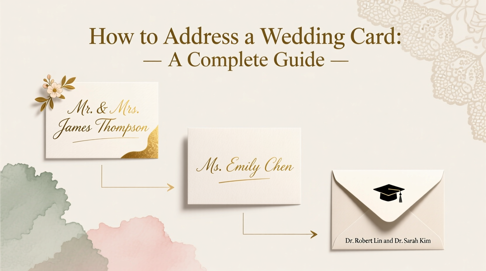 how to address a wedding card