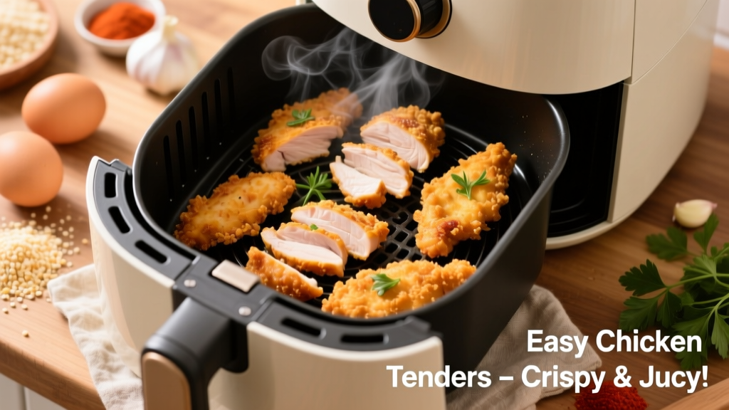 Easy Chicken Tenders Air Fryer Recipe (Crispy & Juicy!)