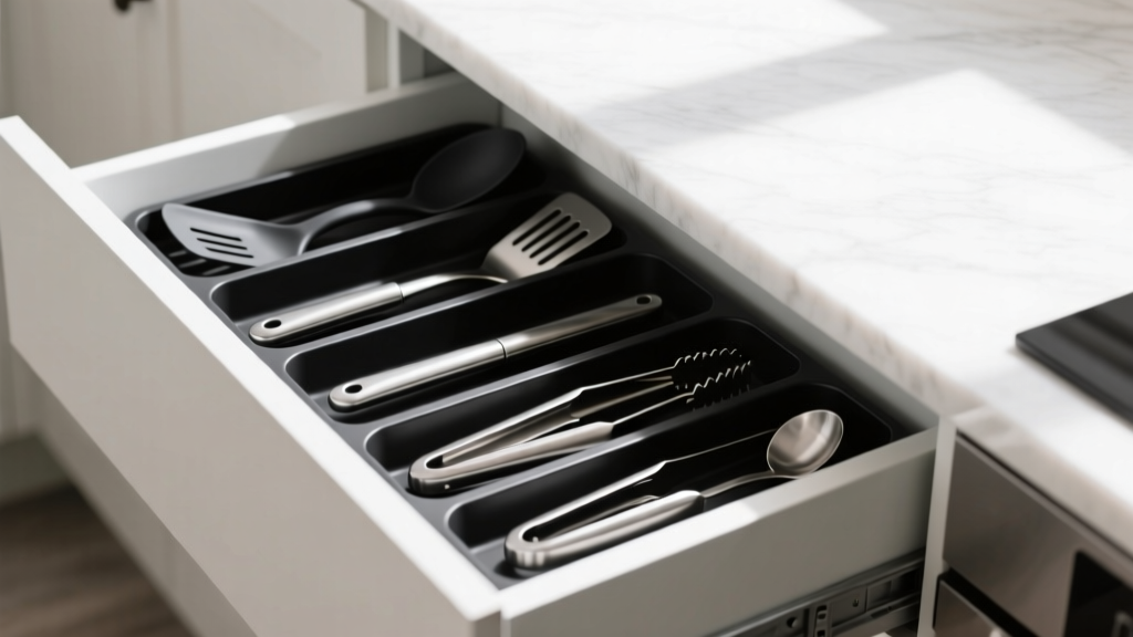 Narrow Utensil Organizers for Small Kitchen Drawers