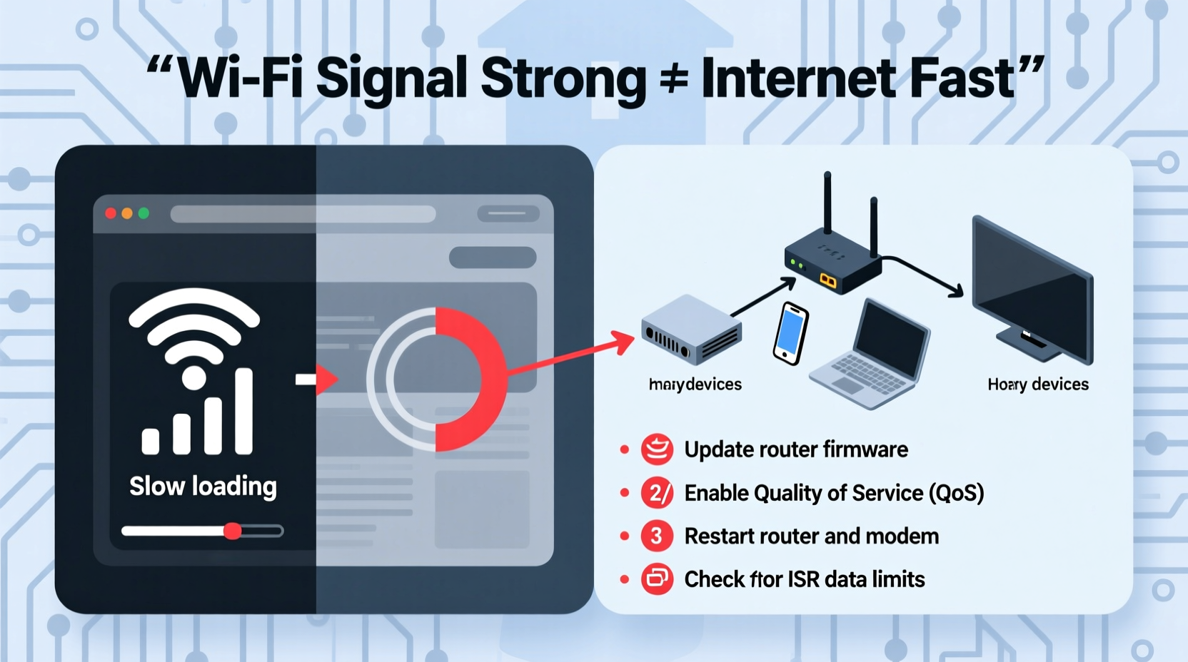 why is my wifi signal strong but internet slow possible router settings fixes