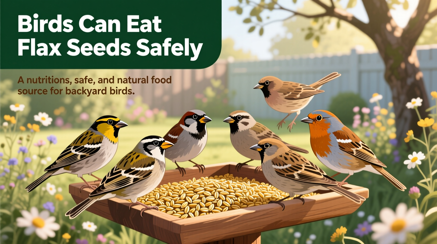 can birds eat flax seed