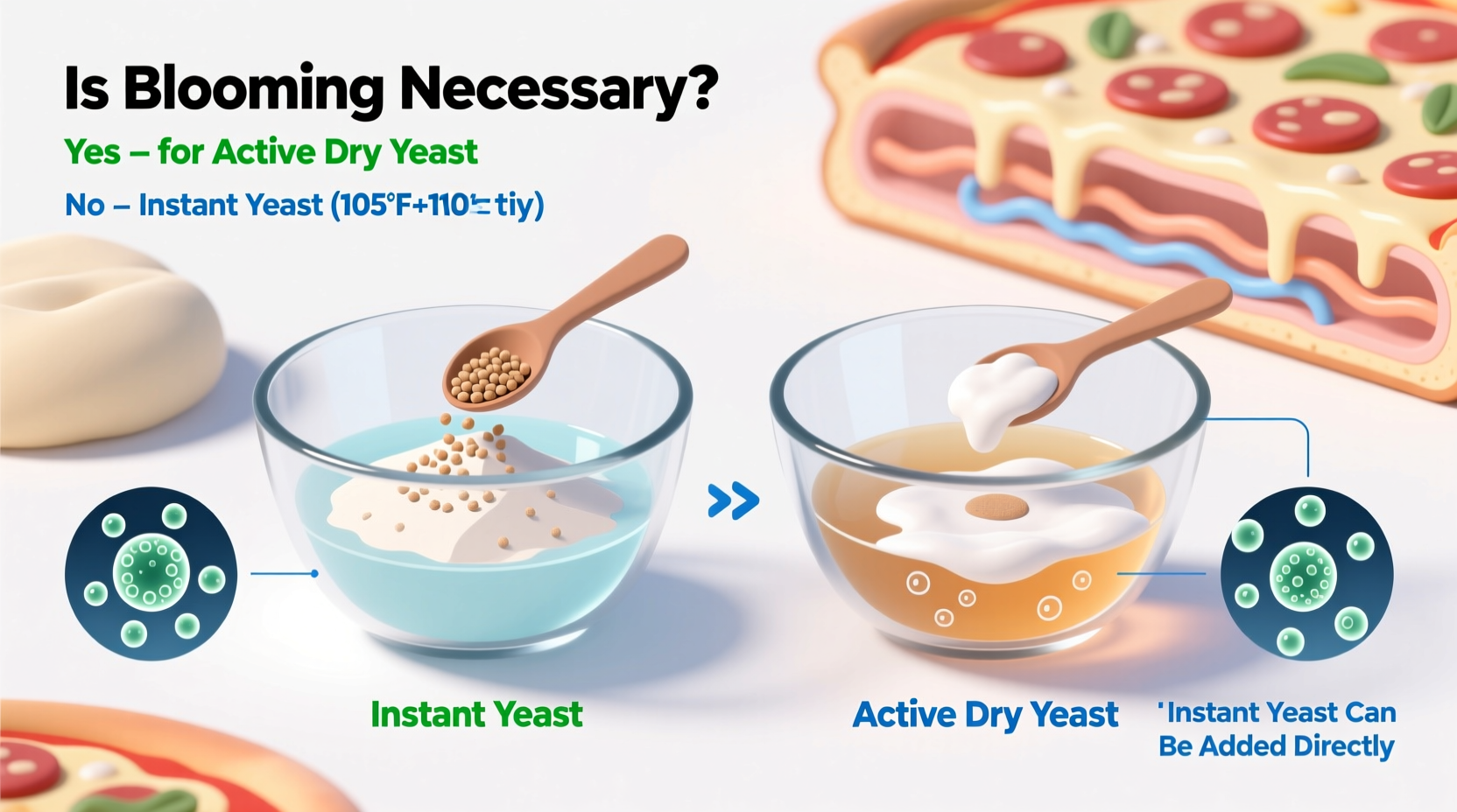 instant yeast vs active dry is blooming actually necessary for pizza dough