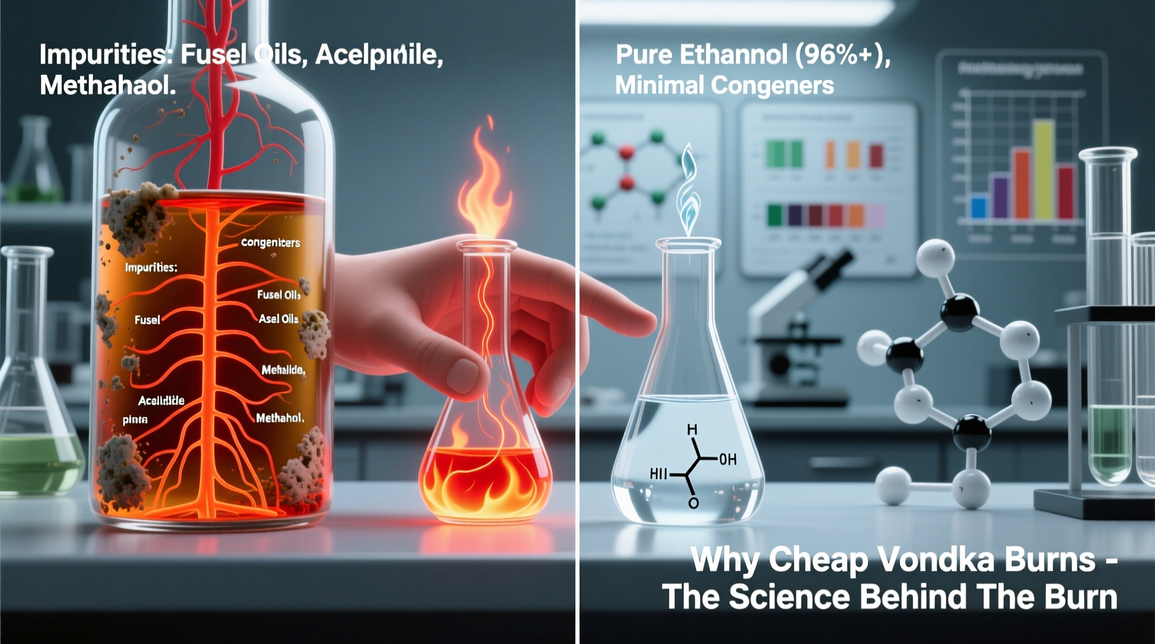 why does cheap vodka burn but premium doesn’t what’s really going on