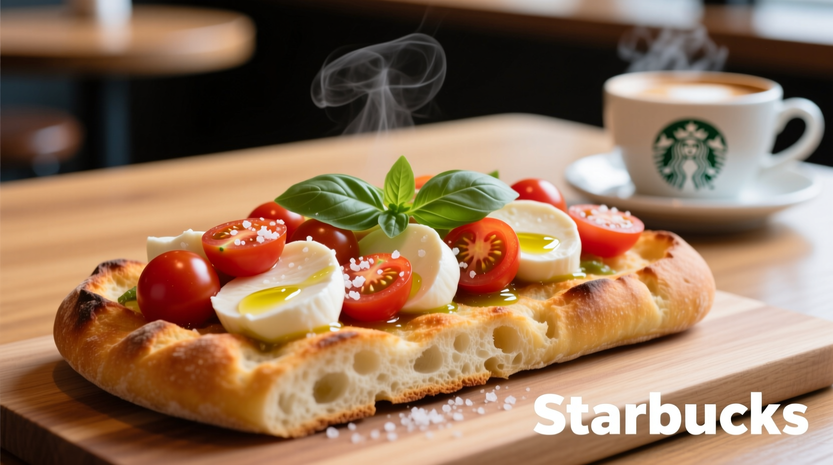 starbucks tomato and mozzarella on focaccia