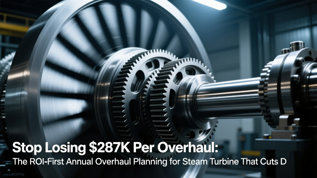 Steam Turbine Overhaul: Cut Downtime 34%, Save $287K