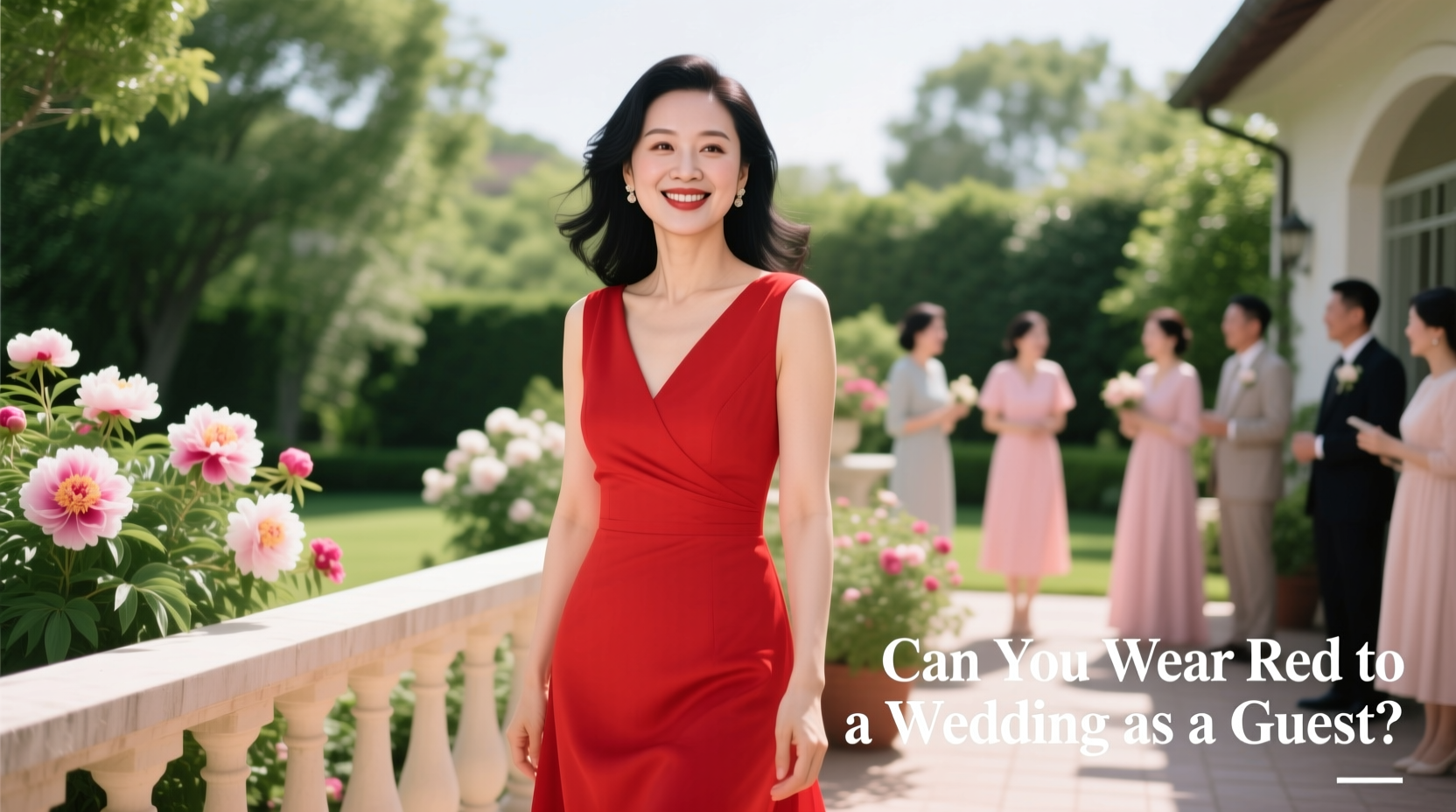 can you wear red to a wedding as a guest
