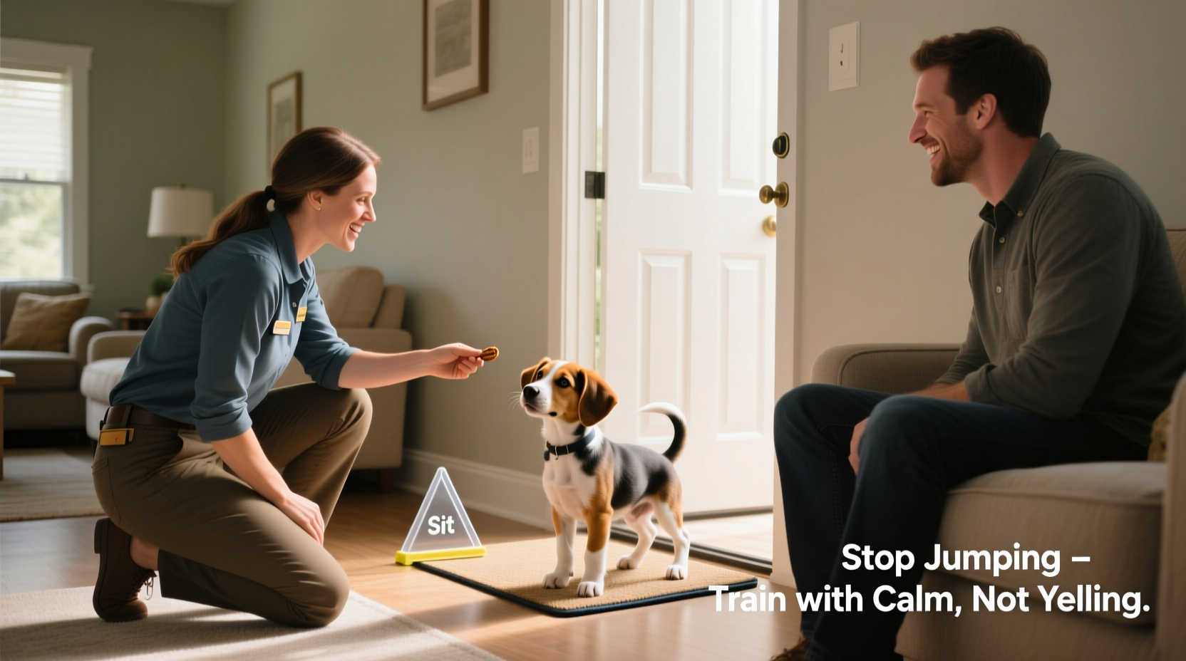 how to train your puppy to stop jumping on guests without yelling
