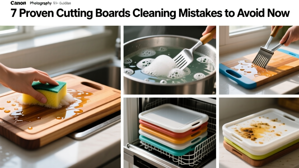 7 Proven Cutting Boards Cleaning Mistakes to Avoid Now