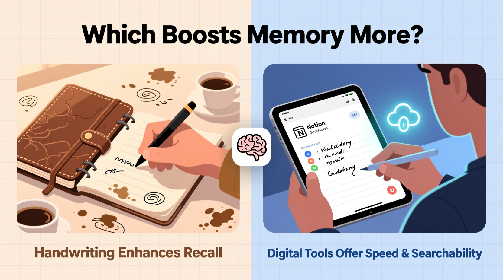 paper notebooks vs digital note taking apps which boosts memory