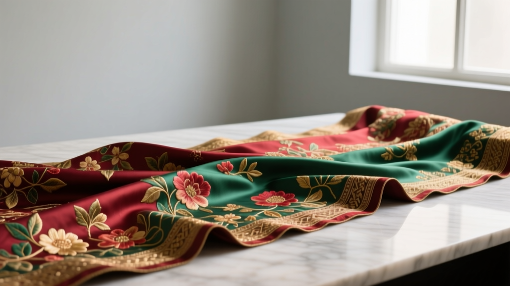 Embroidered Silk Fabric by the Yard: Guide & Sourcing Tips