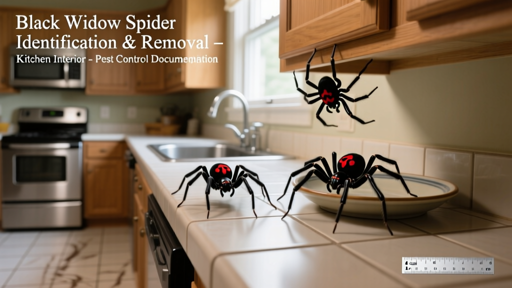Black Widow Spiders in the Kitchen: Identification & Removal