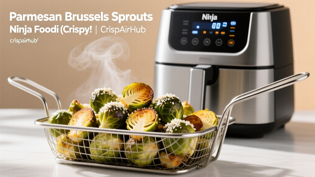 Crispy Parmesan Brussels Sprouts in Ninja Foodi